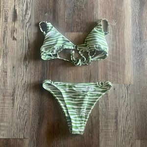 Green Zebra Bikini